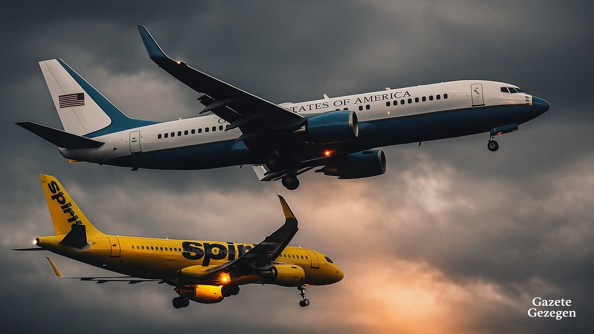 Trump’ın uçağı ile Spirit Airlines yolcu uçağı havada çarpışma tehlikesi yaşadı