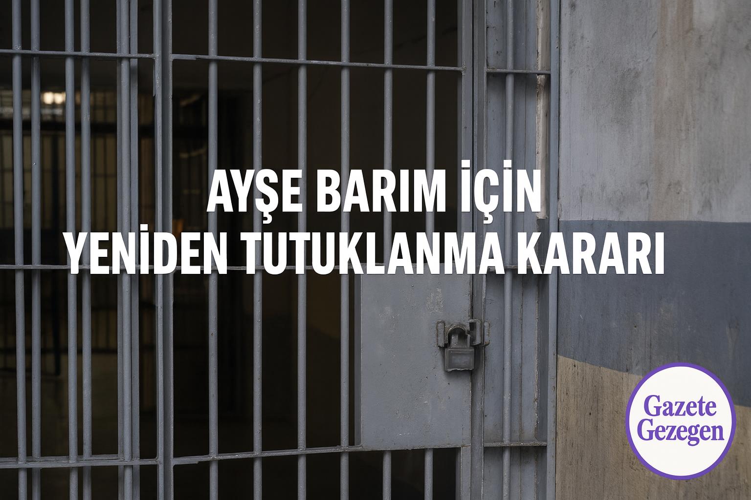 Ayşe Barım için yeniden tutuklanma kararı - cezaevi kapısı görseli #gazetegezegen