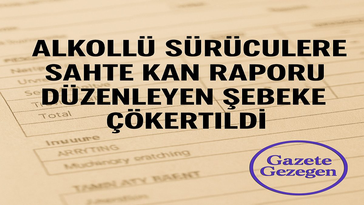 Denizli’de sahte kan raporu düzenleyen şebekeye yönelik operasyonda 42 şüpheli yakalandı – laboratuvar ve kan raporu temalı görsel.