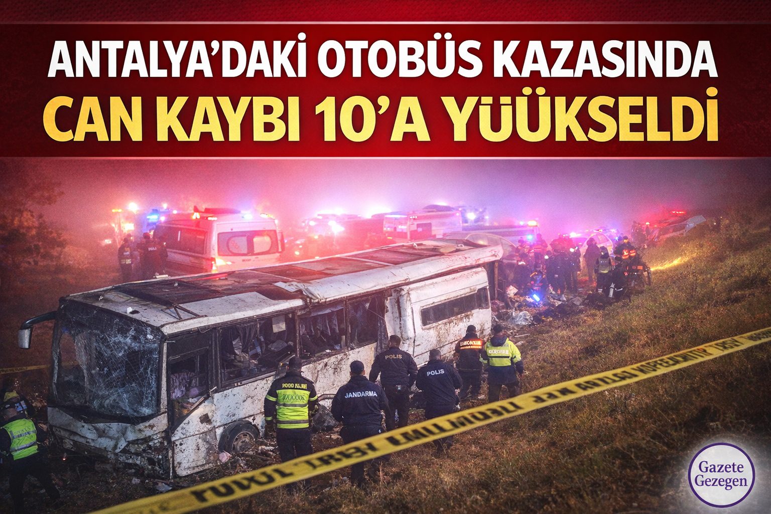 Antalya’daki Otobüs Kazasında Can Kaybı 10’a Yükseldi