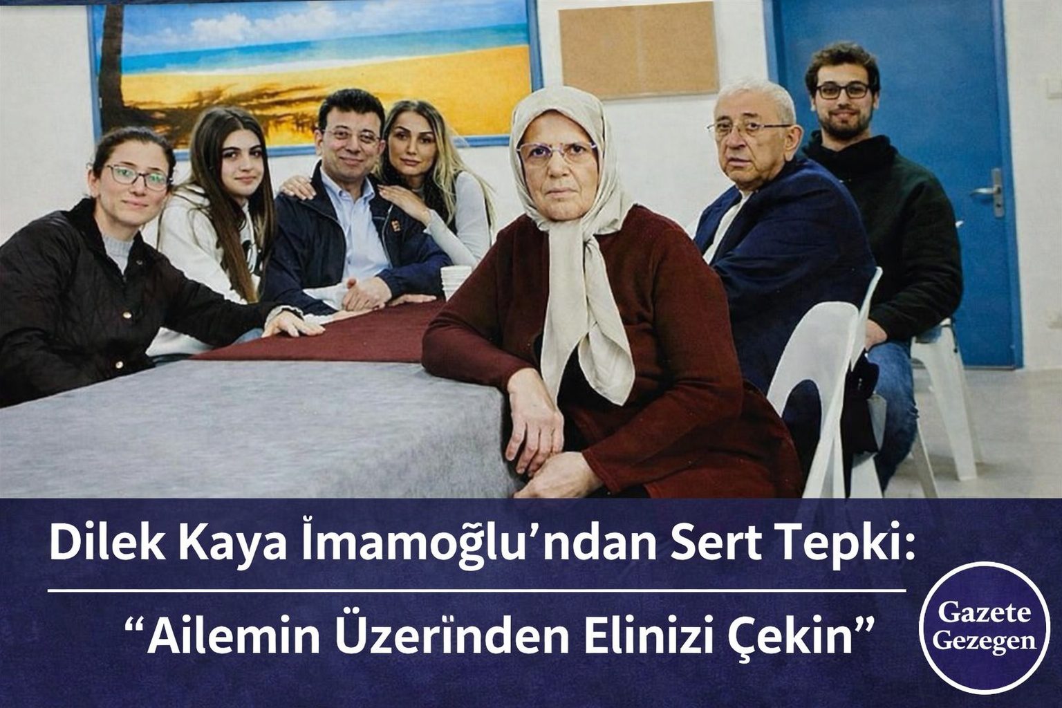 Dilek Kaya İmamoğlu’nun ailesine yönelik iddialara tepki gösterdiği açıklamaya ilişkin arşiv fotoğrafı.