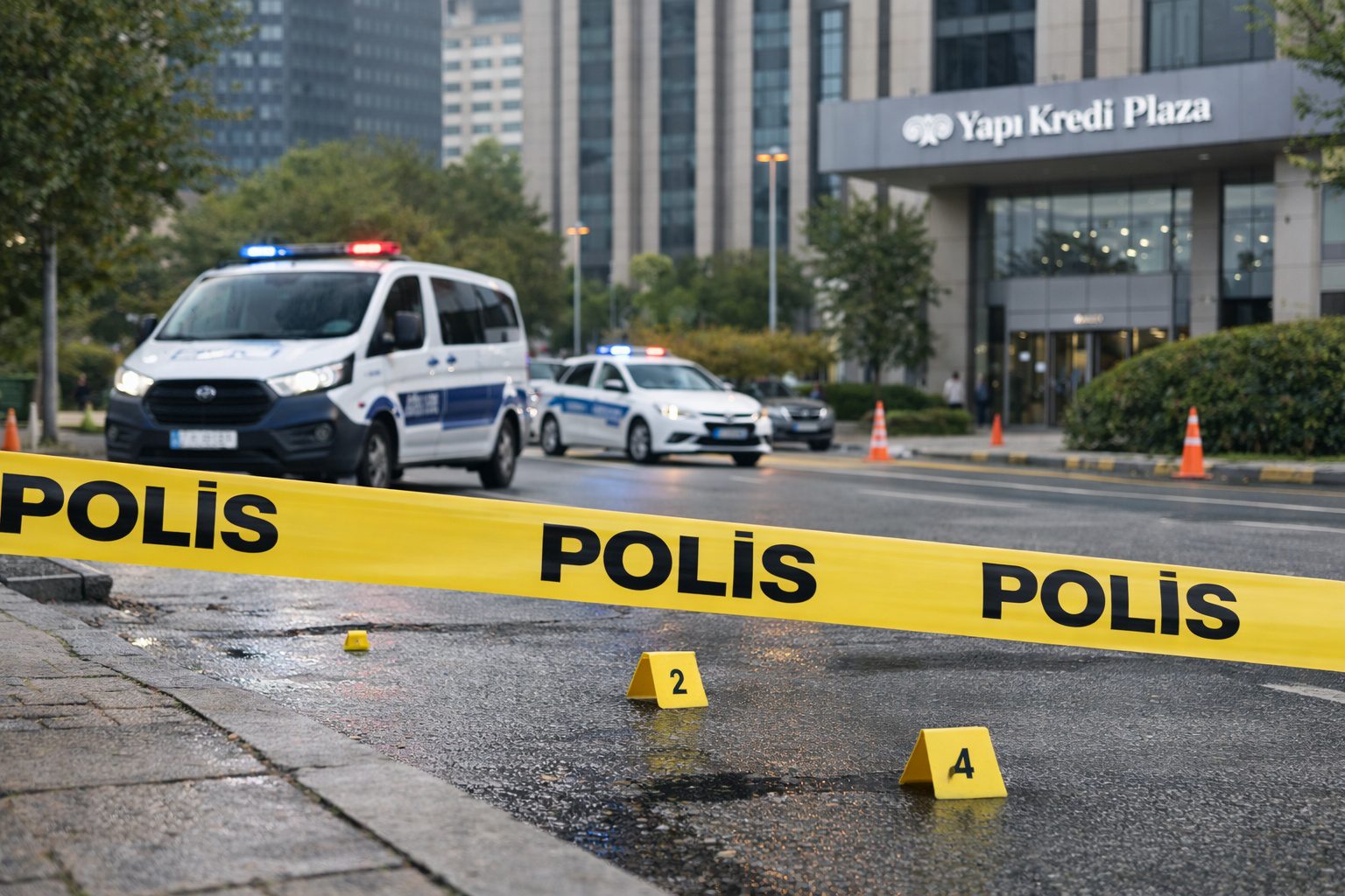 İstanbul’da polis ekiplerine yönelik saldırı sonrası güvenlik önlemleri ve olay yeri görüntüsü