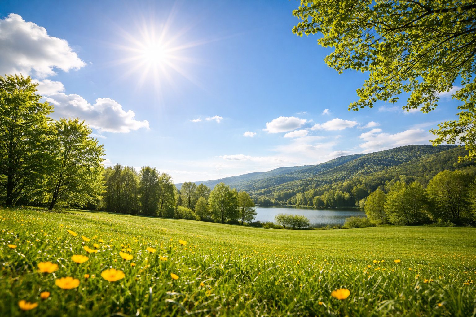 Türkiye genelinde güneşli ve ılık hava, yeşil doğa manzarası