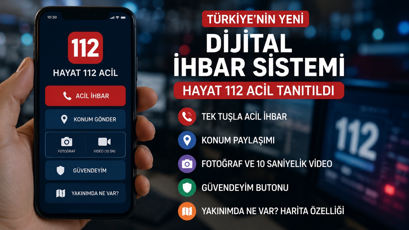 Türkiye’nin yeni dijital ihbar sistemi Hayat 112 Acil tanıtıldı
