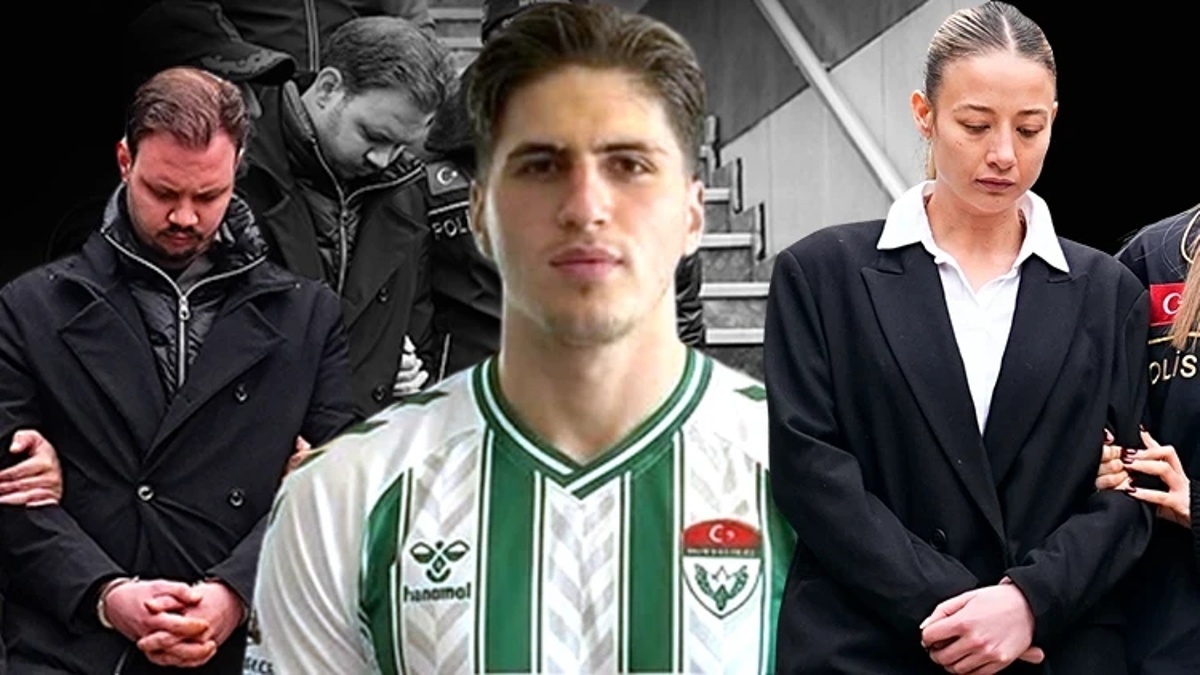 Kubilay Kaan Kundakçı’nın ortada yer aldığı, şüphelilerin gözaltı görüntülerinin bulunduğu kolaj görsel